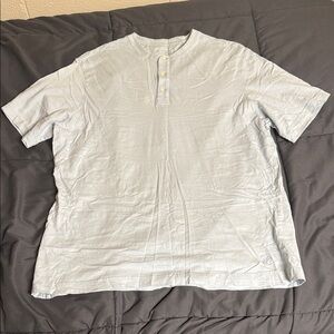 Daniel Cremieux Light Gray Short Sleeve Henley